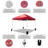 Image 2 : BNIB Open Amazonbasics Outdoor Pop Up Canopy, 10 ft x 10 ft (3 m x 3 m) with Wheeled Carry, 4-Pk Wei
