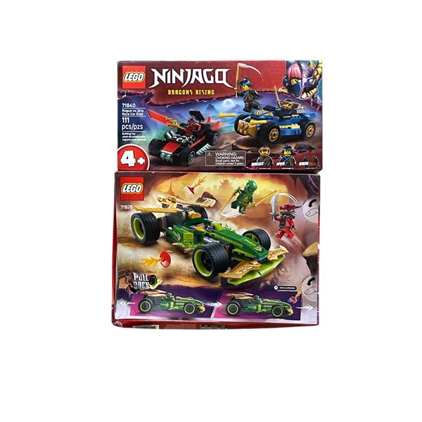 2 pc - Lego Ninjago Dragons Rising "Rogue vs. Drix" & "Lloyds Pull Back Race Car" sets