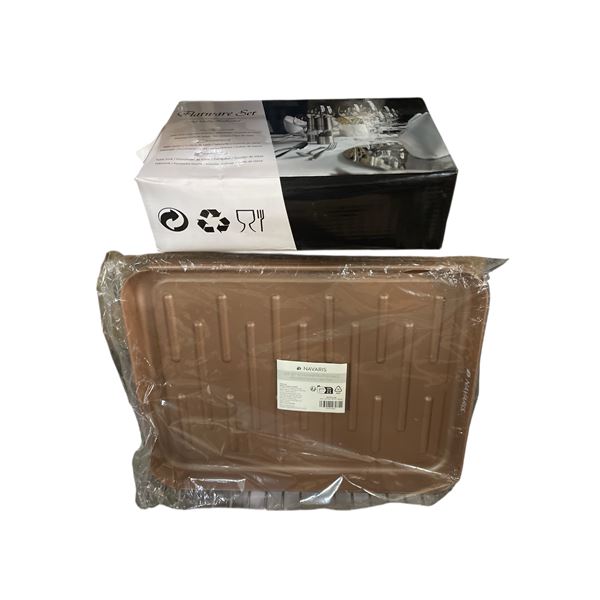 3 pc - 60 pc silverware et w/ steak knives, serving trays & serving sets