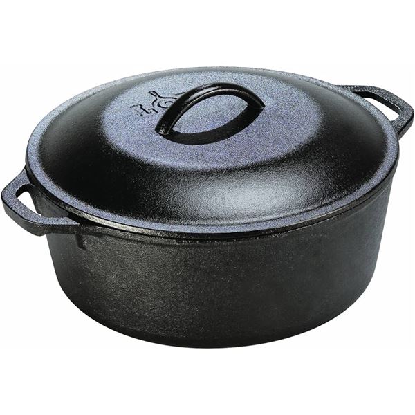Lodge cast iron 7 quart Dutch oven