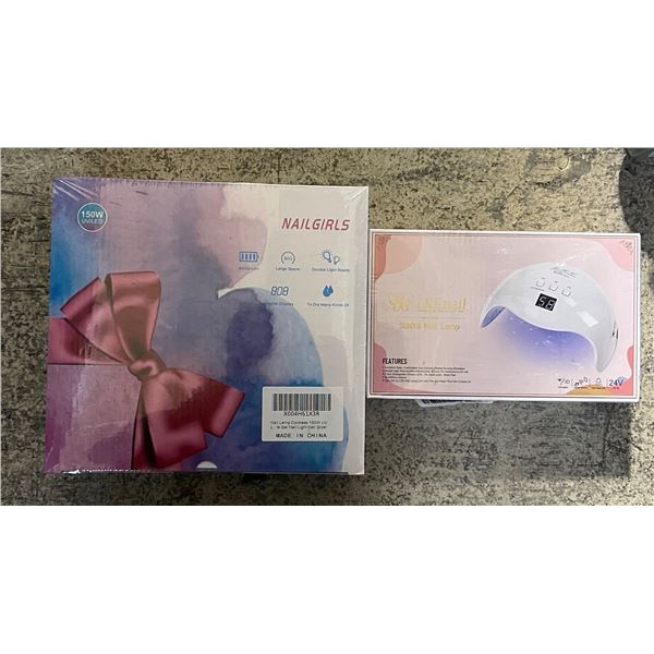 2 pc - Nail Girls professional rechargeable gel nail lamp & SUNX9 nail lamp