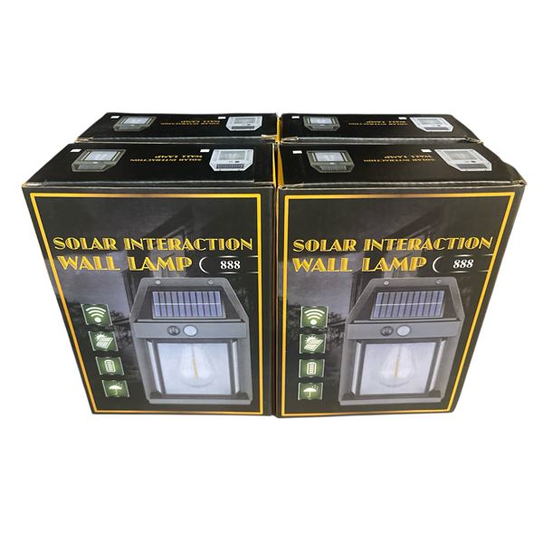 4 pc - Solar Interaction Wall Lamp
