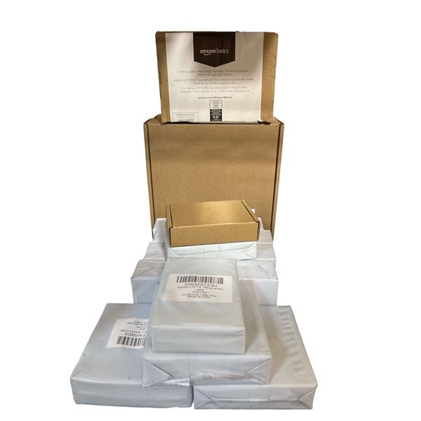 Group - 4 PIN T-B wiring harness, 50w dimmable warm white 10,000 hour lifetime LED & CAT5 cable