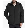 Image 2 : New Wantdo Men's Thicken Padded Puffer Jacket Coat w/ Removable Hood Black XL