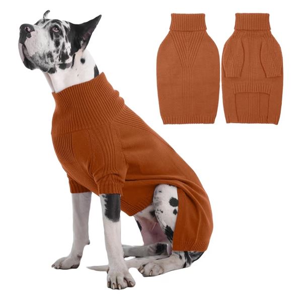 Group of 2 New 5XL Caramel Dog Coat