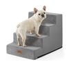 Image 1 : BNIB Dog Stairs for Small Dogs, 4 Tier Wide Pet Stairs for Couch and Beds, 17.7" Retail $80