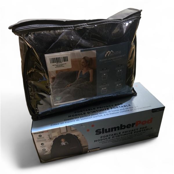 Group of BNIB Slumber Pod & Suttie Fluffy Duvet Cover Set