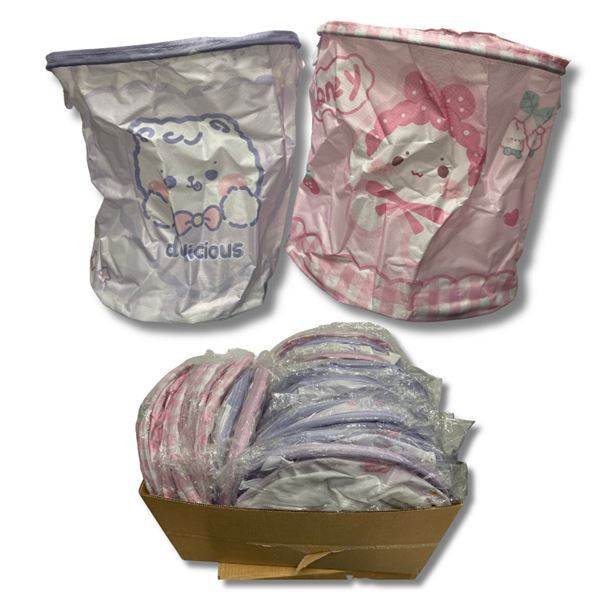 30 Pcs New Laundry Bags - Pink & Purple, H16" Each