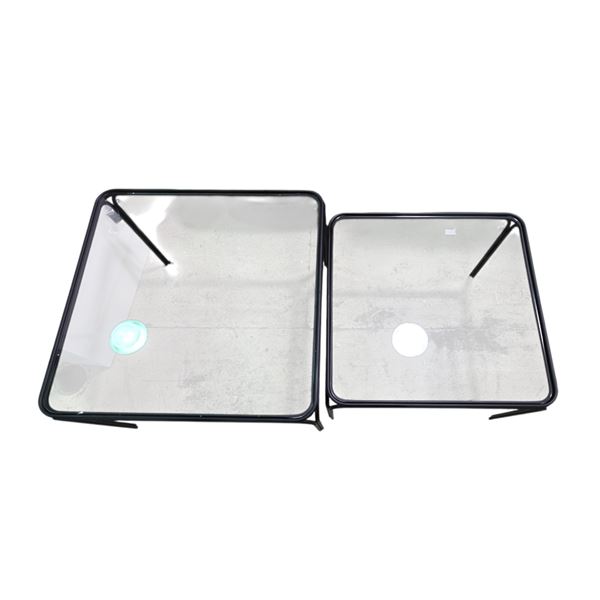 BNIB Group of 2 Style in Form Deco Coffee Table Black