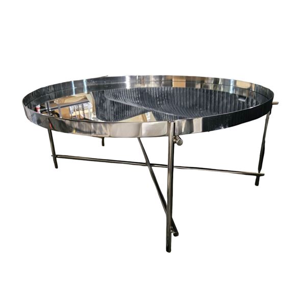 BNIB Genisis Coffee Table Silver, 70 x 70 x 30 cm