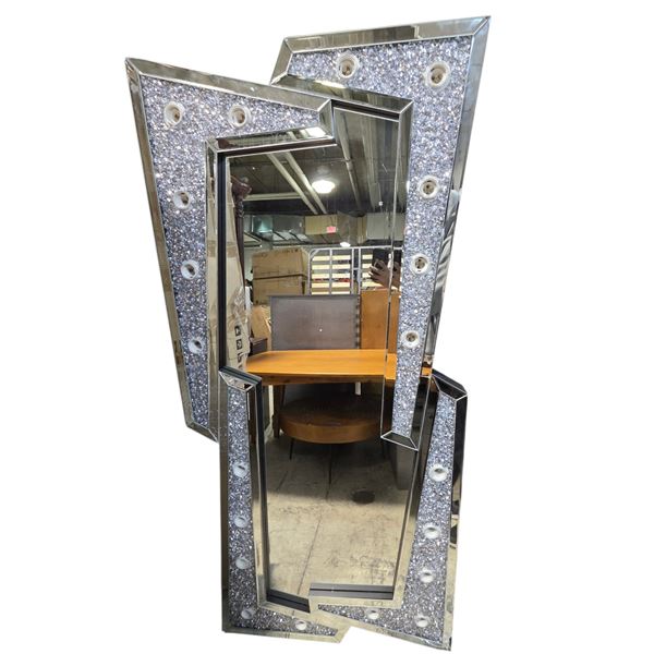 Full Length Geometric Smart Mirror, H69" x 32"