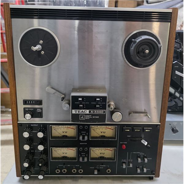 TEAC A-3340 Reel To Reel Tape Recorder - 4 Tracks