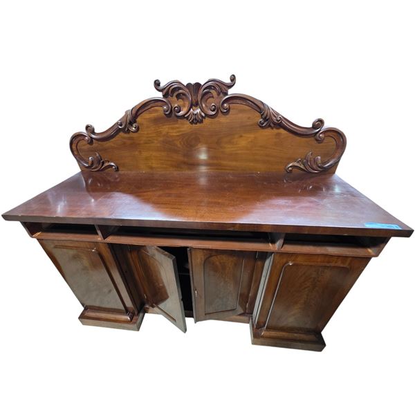 Antique-Style Wooden Buffet Cabinet, H35" x W60" x D21"