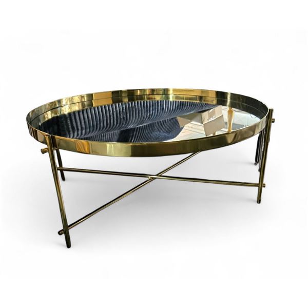 BNIB Genisis Coffee Table Gold, 70 x 70 x 30 cm