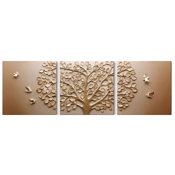 Luxury Wall Art Prosperous (Sandstone) RV: $280CAD - 80 x 80 x 3 Panels (New in Box)