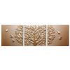 Image 1 : Luxury Wall Art Prosperous (Sandstone) RV: $280CAD - 80 x 80 x 3 Panels (New in Box)