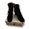 Image 1 : Kenneth Cole New York Black Lace-Up Boots (Size 7.5)