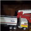Image 4 : 6 Mixed Vintage Vehicle - Tractorâ€‘Trailers, Ladder Truck, and Dump Truck