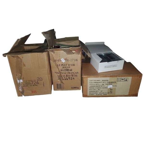 Full Box of New Ball Pens and Vintage Books