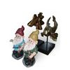 Image 3 : 25+ Pcs Mixed Home & Holiday Decor - Figurines, Plates, Glassware, Ornaments