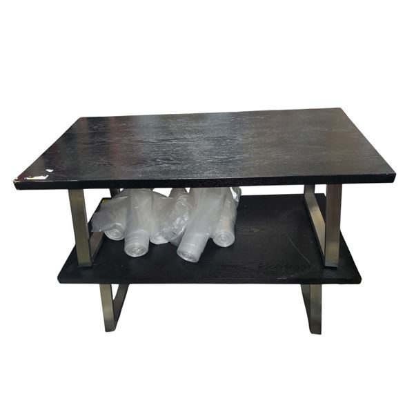 2 Pcs Wooden Coffee Tables - Approx. H17.5 x W47" x D23.5" Each