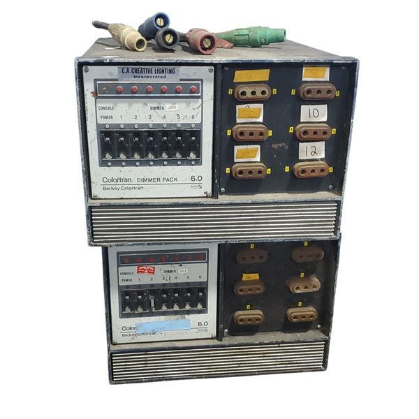 2 Pcs CA Creative Lighting Berkey Colortran Dimmer Pack 6.0