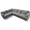 Image 1 : Modular Grey Sectional Sofa, Approx. H32" x 115" x 85"