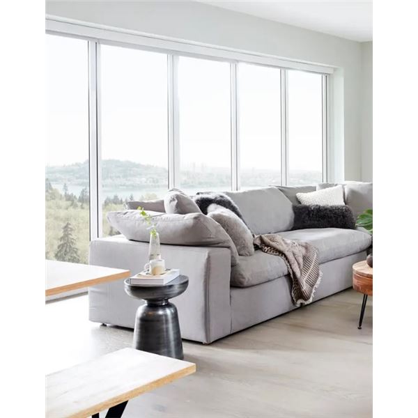 New Moe's Home Collection - Clay Light Grey Modular 2-Piece - RV: $4098 CAD (without box), Includes