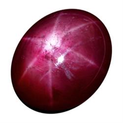 10.70ct 6 Ray Red Natural Star Sapphire Oval (GEM-19908)