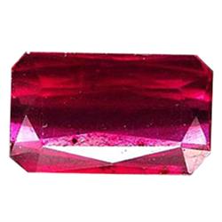 3.83ct Exquisite Emerald Cut Top Blood Red Ruby Natural (GEM-17755)