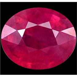 1.55ct Oval Natural Red Pink Ruby From Mozambique (GEM-14447)