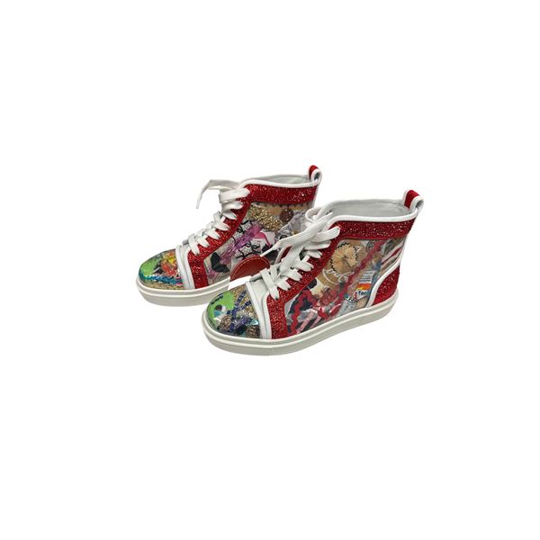 Chrstian Louboutin Limited Edition Collage Sneakers Euro Size 39.5