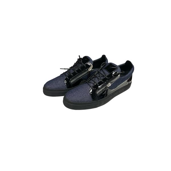 BNIB Giuseppe Zanaotti Drava Denim Mens Shoes Euro 47