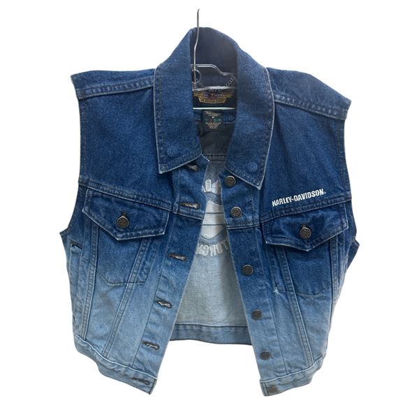 Harley Davidson Denim Vest Size M