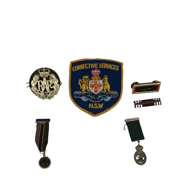 Lot of 6 (Assorted Medals and Badge)