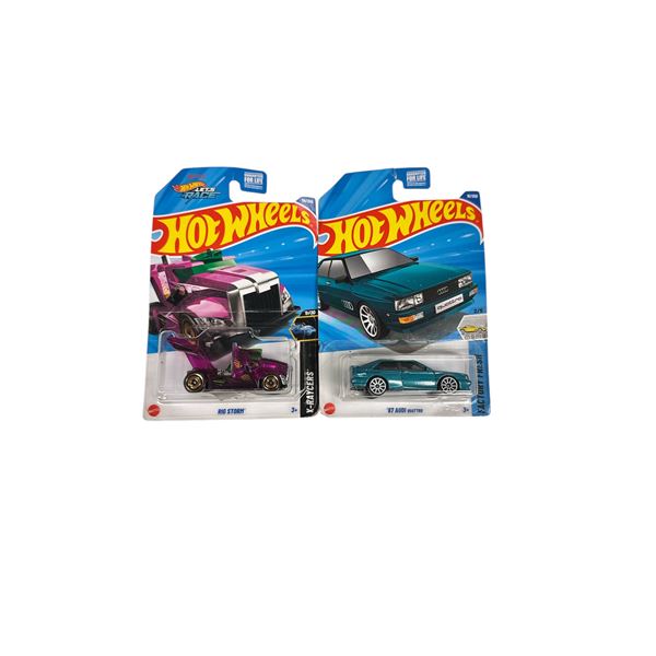 Lot of 2 Hot Wheels New Sealed (Rig Storm / '87 Audi Quattro)