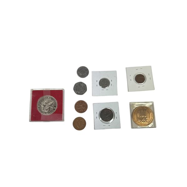 Lot of 9 Assorted British Coins (1943, 1966, Westminster Abbey Coin, Etc...)
