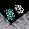 Image 3 : SUPERB 5x3 mm RARE PARAIBA BLUE TOPAZ IN 14K WHITE PLATED GOLD OVER 925 STERLING SILVER - APPRAISED 