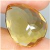 Image 3 : PEAR CUT UNHEATED TOP RICH YELLOW CITRINE BRAZIL 16.60 CARATS 18X14 mm - APPRAISED REPLACEMENT VALUE