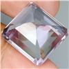 Image 3 : BIG 31.76 CARATS OCTAGON CUT UNHEATED BOLIVIAN PINK AMETHYST18mm - APPRAISED REPLACEMENT VALUE CAD 2