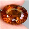 Image 1 : BEAUTIFUL 7.96 CARATS BRAZILIAN OVAL CONCAVE CUT UNHEATED RARE COLOR ORANGEI-YELLOW CITRINE 14X11 mm