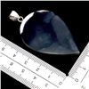 Image 3 : MOTHER OF PEARL PENDANT 49X 32 mm IN 14K WHITE PLATED GOLD OVER 925 STERLING SILVER
