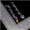 Image 3 : MARQUISE CUT CITRINE AND AMETHYST IN 14K WHITE PLATED GOLD OVER 925 STERLING SILVER - APPRAISED REPL