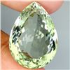 Image 1 : EXTREME CLARITY BIG 24.28 CARATS PEAR CUT NATURAL TOP RICH GREEN AMETHYST (PRASIOLITE) FROM BRAZIL 2
