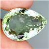 Image 2 : EXTREME CLARITY BIG 24.28 CARATS PEAR CUT NATURAL TOP RICH GREEN AMETHYST (PRASIOLITE) FROM BRAZIL 2