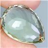 Image 3 : EXTREME CLARITY BIG 24.28 CARATS PEAR CUT NATURAL TOP RICH GREEN AMETHYST (PRASIOLITE) FROM BRAZIL 2