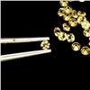 Image 2 : 3.04 CARATS ROUND DIAMOND CUT NATURAL YELLOW SAPPHIRES LOT 96 PCS. 1.8 mm GEMSTONE - APPRAISED REPLA