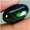 Image 2 : 5,15 CARATS OVAL CUT CABOCHON AAA RARE FLORAL PLAY OF COLOR BLACK OPAL ETHIOPIA 18X11 mm - APPRAISED