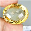 Image 1 : JUMBO 71.85 CARATS OVAL CUT NATURAL UNHRATED YELLOW CITRINE 29X23 mm - APPRAISED REPLACEMENT VALUE C