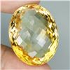 Image 2 : JUMBO 71.85 CARATS OVAL CUT NATURAL UNHRATED YELLOW CITRINE 29X23 mm - APPRAISED REPLACEMENT VALUE C